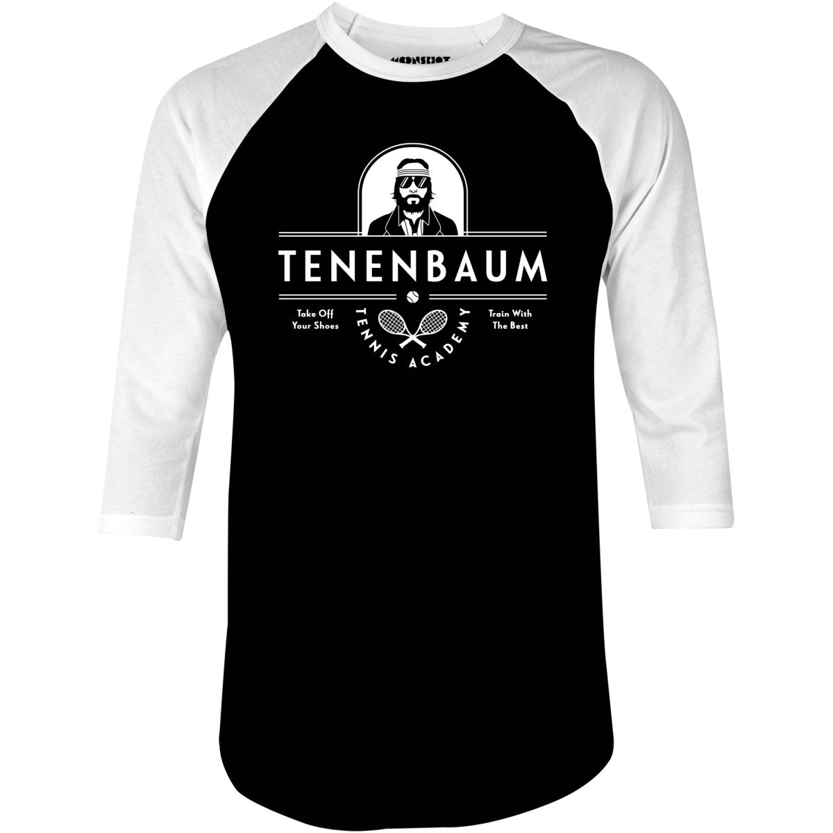 Richie Tenenbaum Tennis Academy - 3/4 Sleeve Raglan T-Shirt