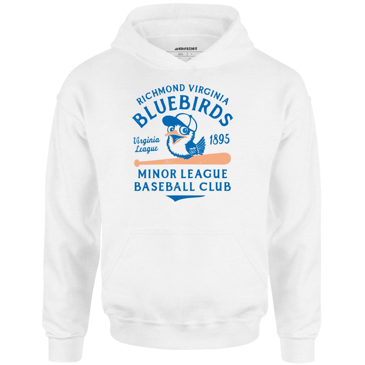 Richmond Bluebirds - Virginia - Vintage Defunct Baseball Teams - Unisex Hoodie