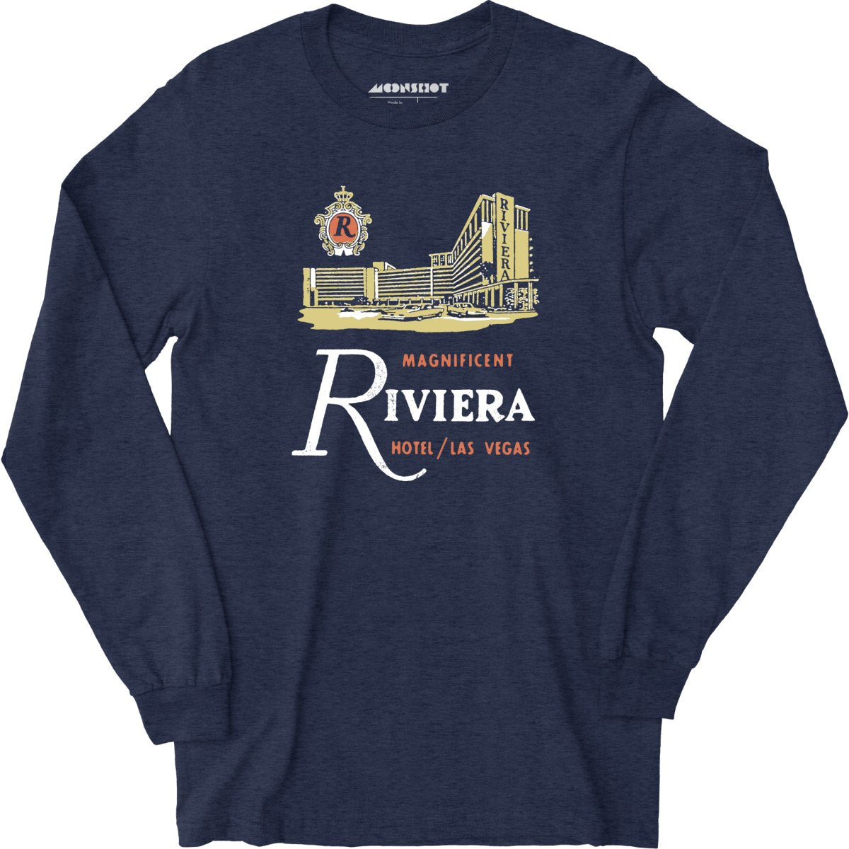 Riviera Hotel v2 - Vintage Las Vegas - Long Sleeve T-Shirt