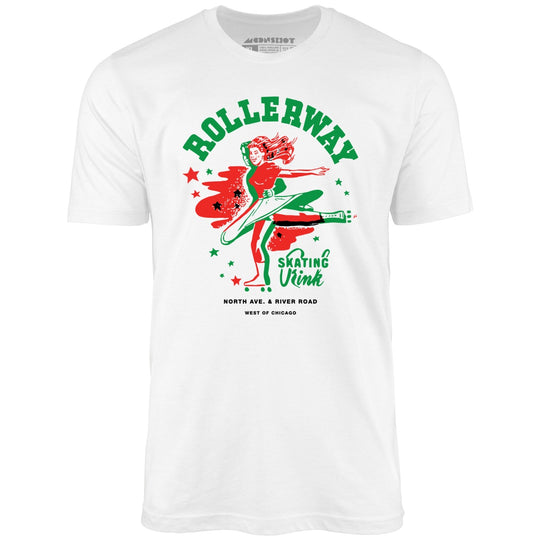 Rollerway - Chicago, IL - Vintage Roller Rink - White - Unisex T-Shirt