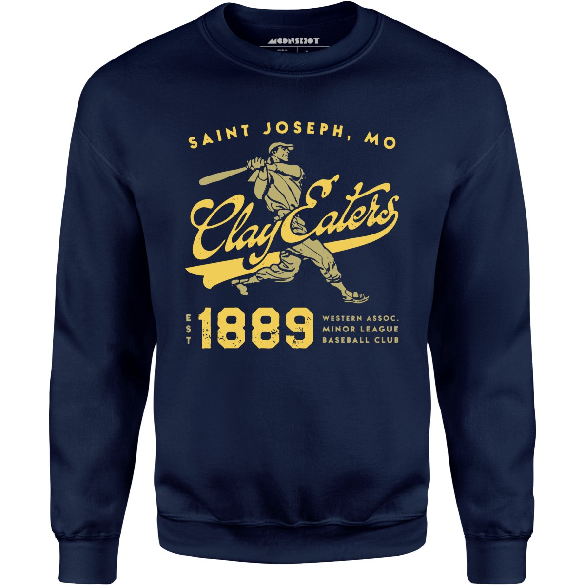 Saint Joseph Clay Eaters - Missouri - Vintage Defunct Baseball Teams - Unisex Sweatshirt