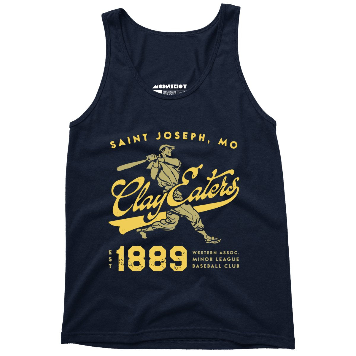 Saint Joseph Clay Eaters - Missouri - Vintage Defunct Baseball Teams - Unisex Tank Top