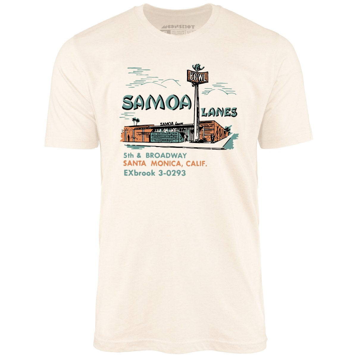 Samoa Lanes - Santa Monica, CA - Vintage Bowling Alley - Unisex T-Shirt