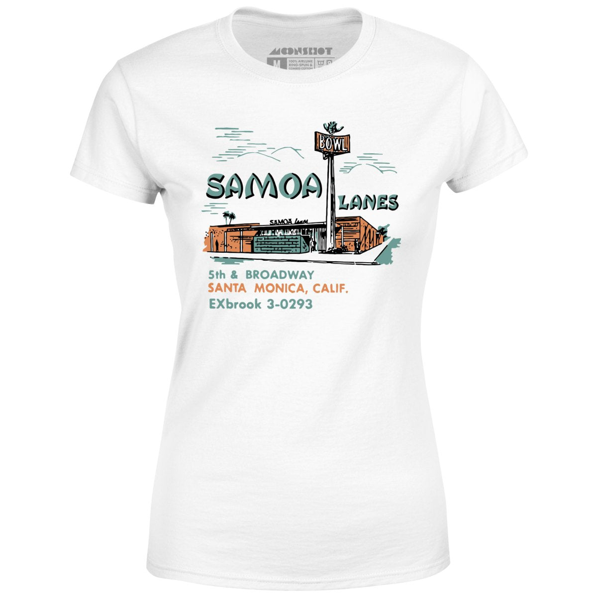 Samoa Lanes - Santa Monica, CA - Vintage Bowling Alley - Women's T-Shirt