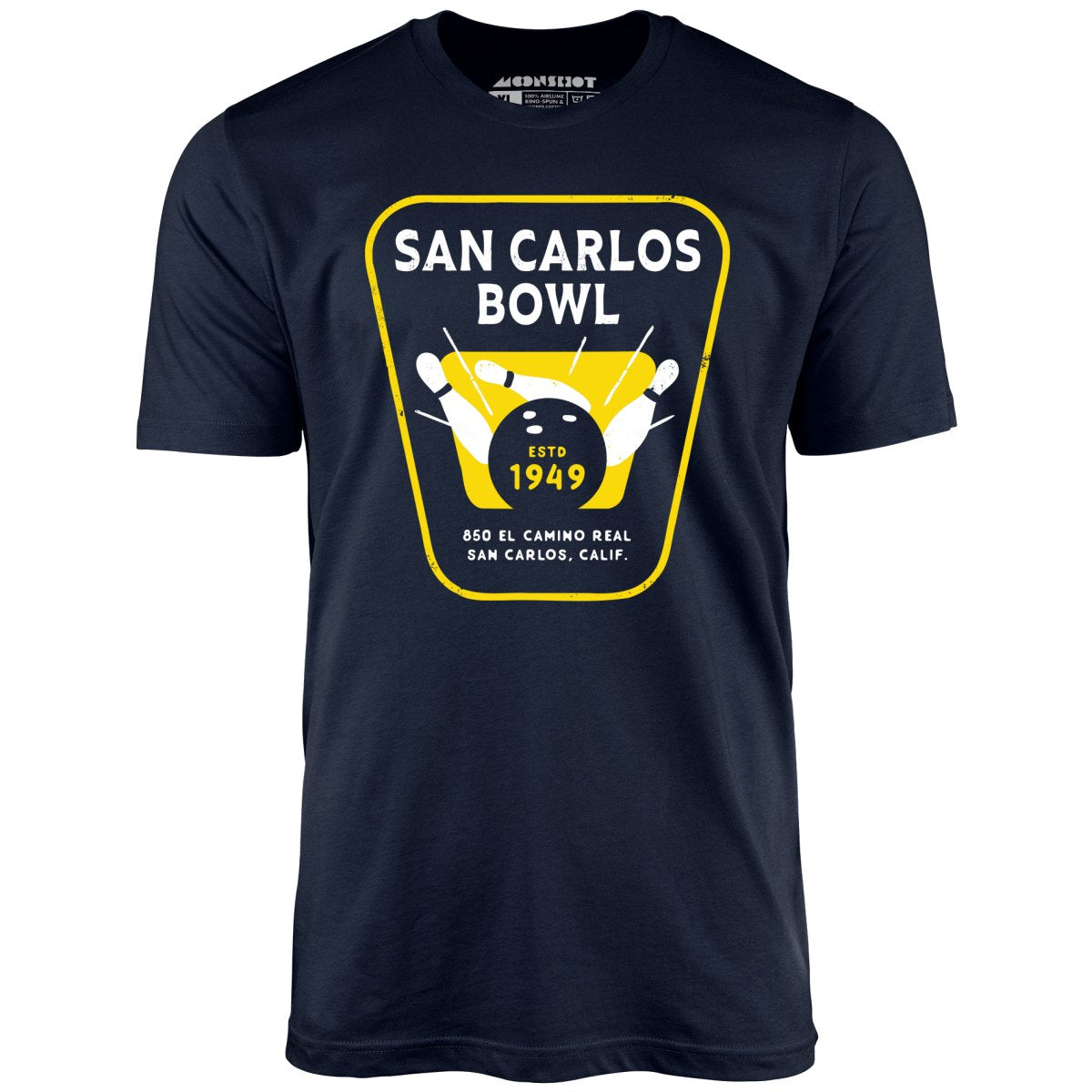 San Carlos Bowl - San Carlos, CA - Vintage Bowling Alley - Unisex T-Shirt