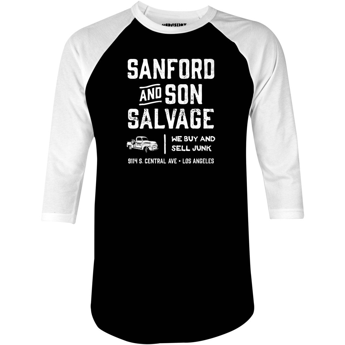 Sanford and Son Salvage - 3/4 Sleeve Raglan T-Shirt