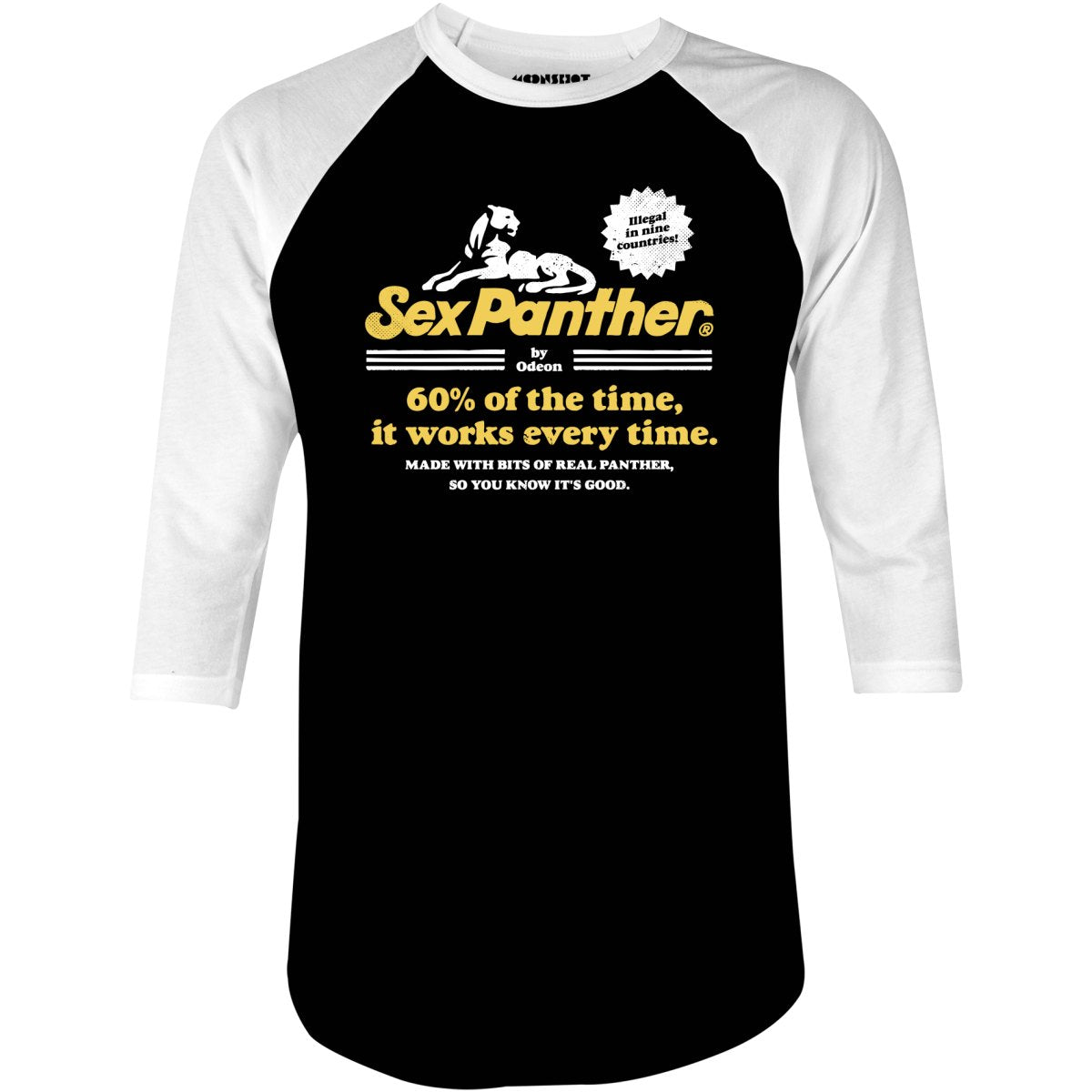 Sex Panther Cologne - 3/4 Sleeve Raglan T-Shirt