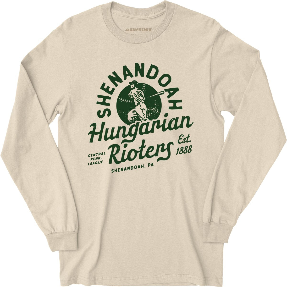 Shenandoah Hungarian Rioters - Pennsylvania - Vintage Defunct Baseball Teams - Long Sleeve T-Shirt