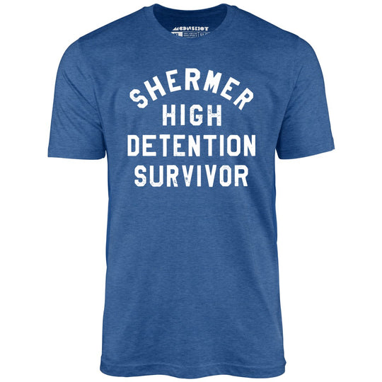 Shermer High Detention Survivor - Heather Royal Blue - Full Front