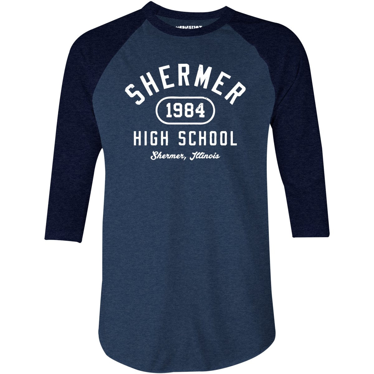 Shermer High School 1984 - 3/4 Sleeve Raglan T-Shirt