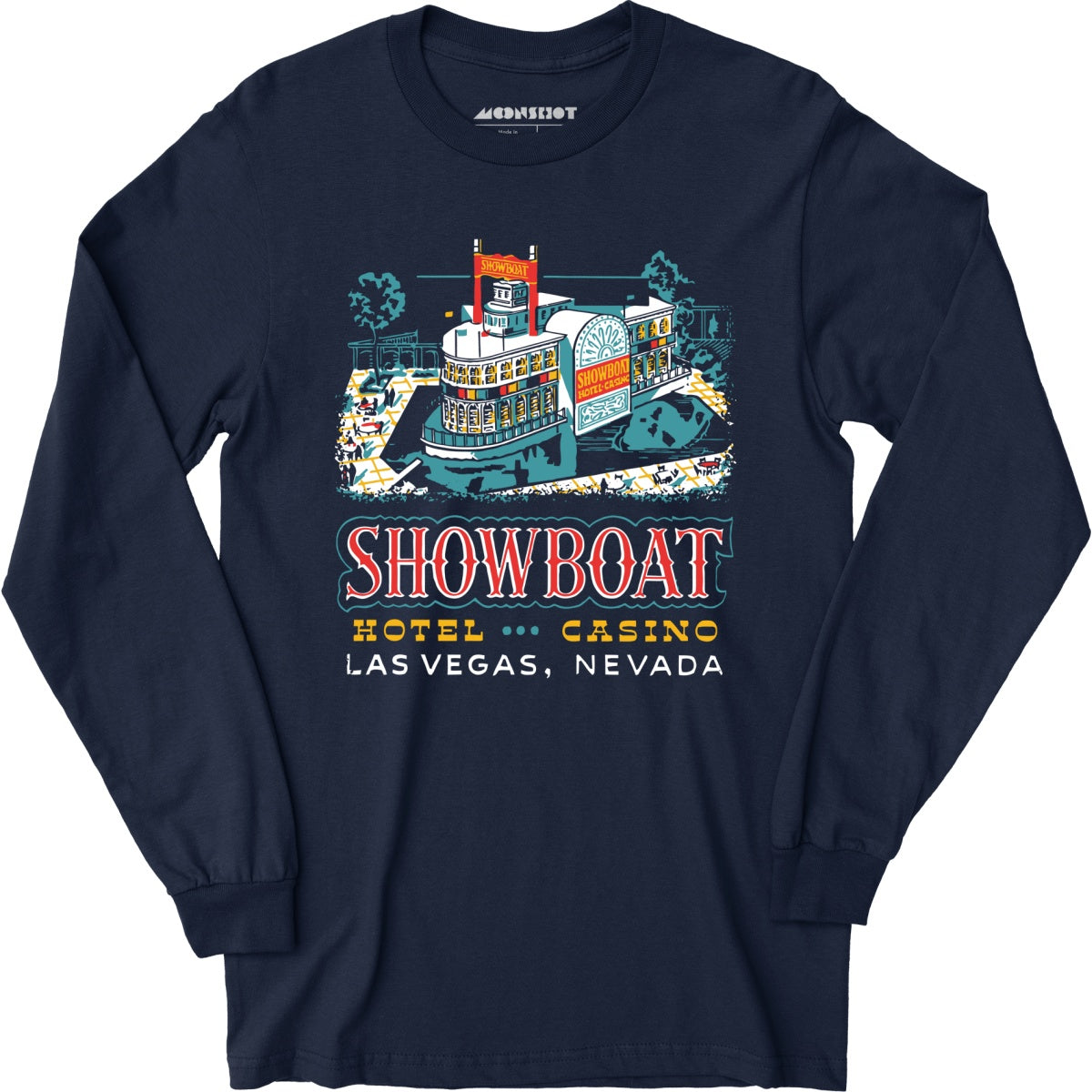 Showboat Hotel & Casino v2 - Vintage Las Vegas - Long Sleeve T-Shirt