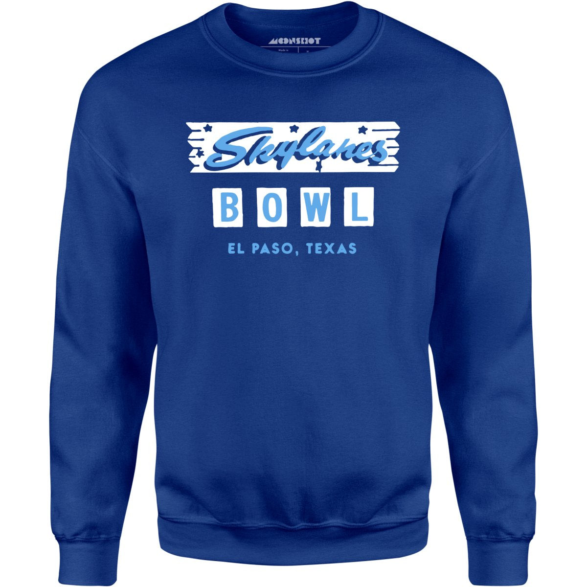 Skylanes Bowl - El Paso, TX - Vintage Bowling Alley - Unisex Sweatshirt