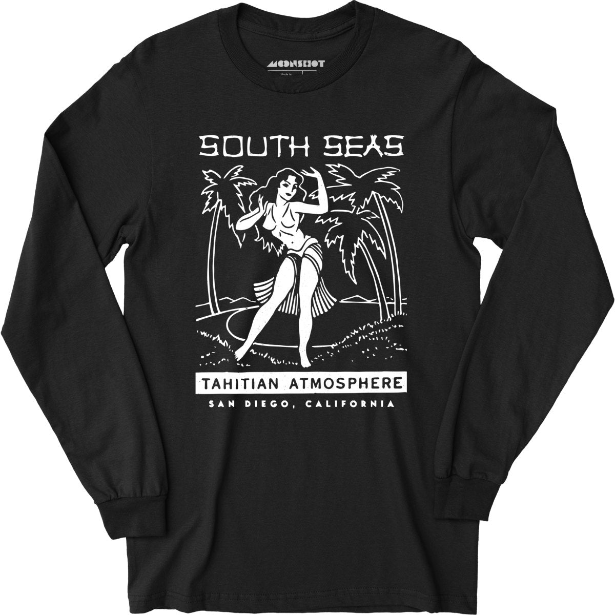 South Seas - San Diego, CA - Vintage Tiki Bar - Long Sleeve T-Shirt