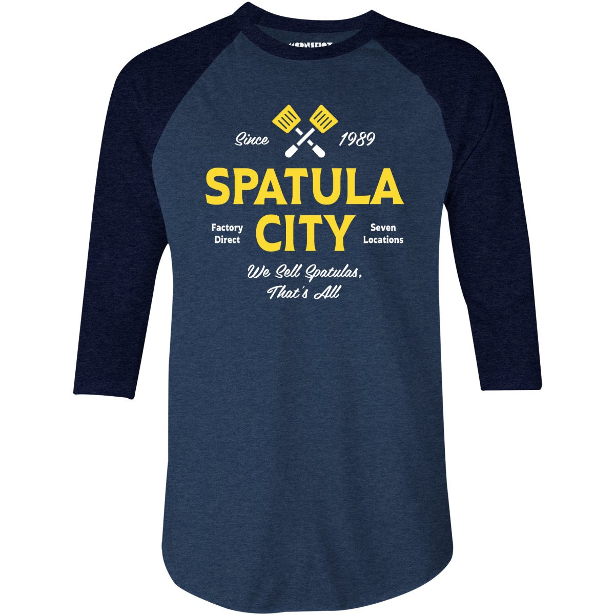 Spatula City - 3/4 Sleeve Raglan T-Shirt