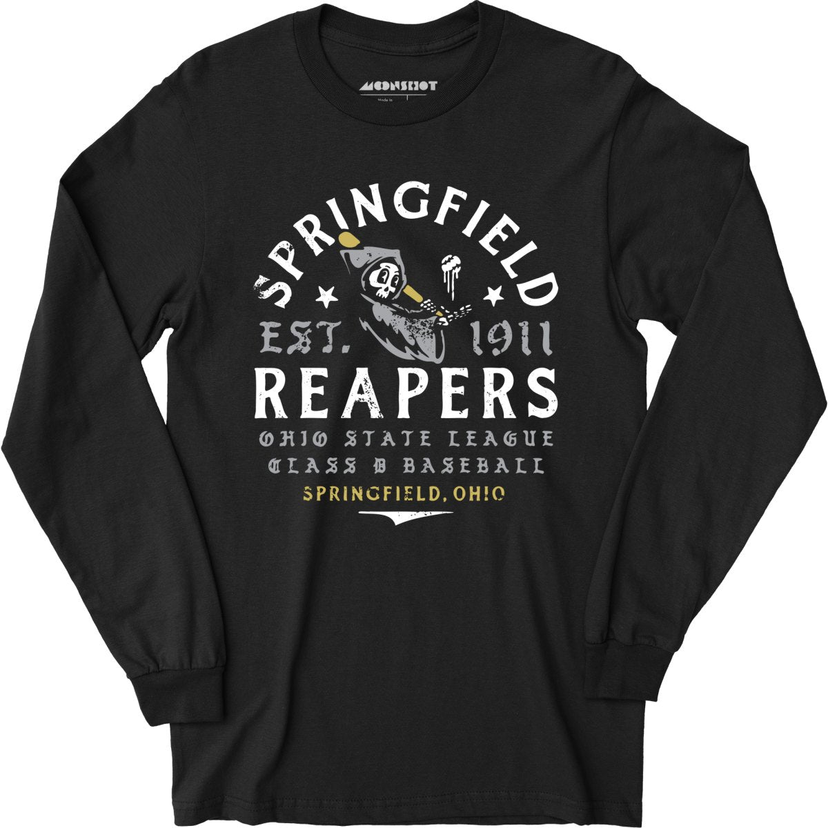 Springfield Reapers - Ohio - Vintage Defunct Baseball Teams - Long Sleeve T-Shirt