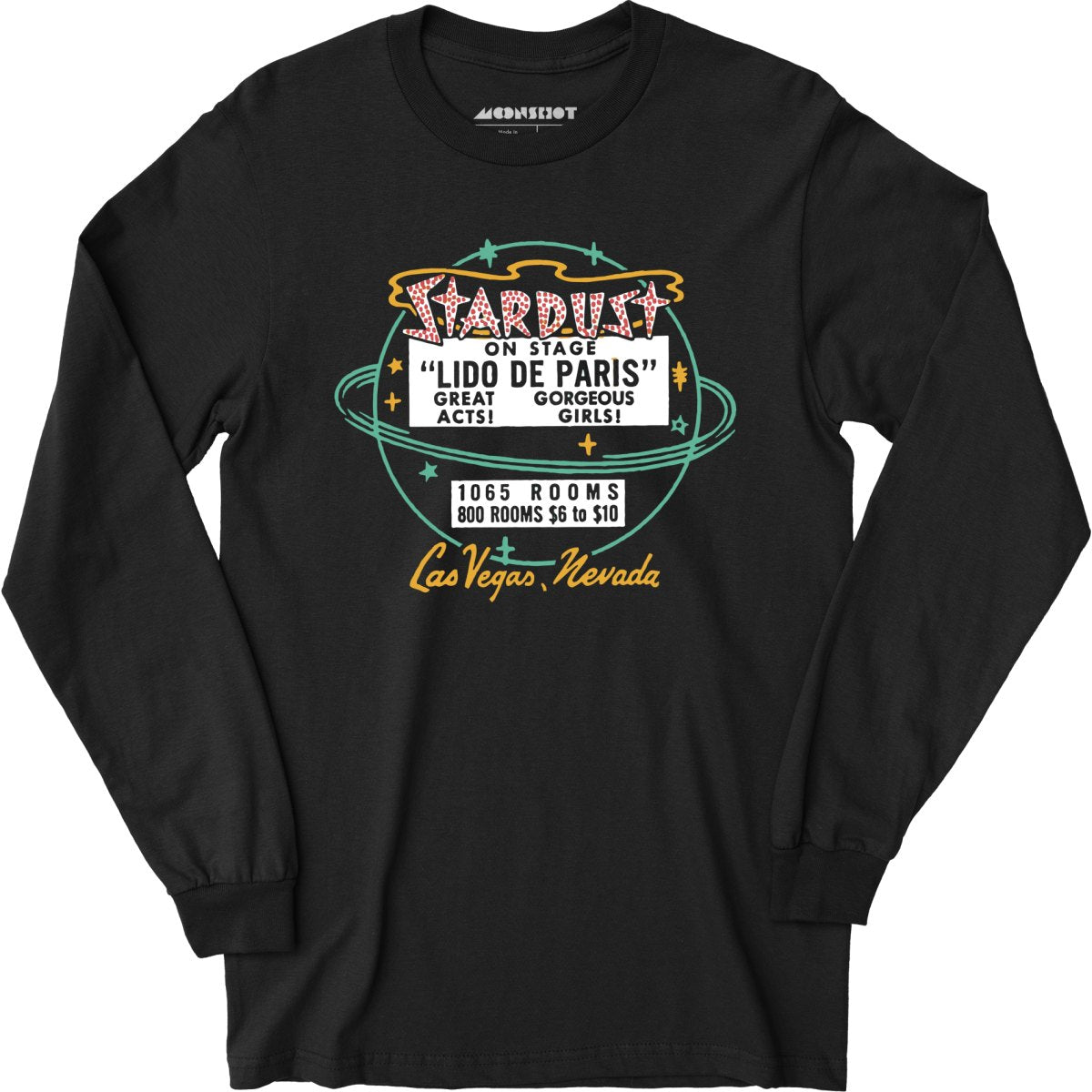 Stardust Lido De Paris - Vintage Las Vegas - Long Sleeve T-Shirt