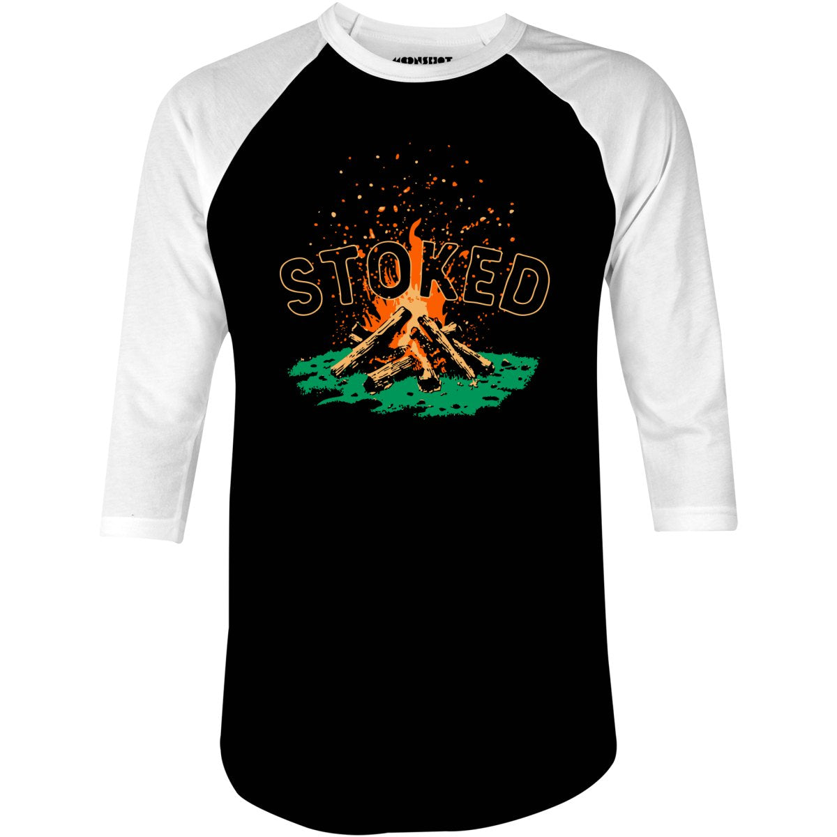 Stoked - 3/4 Sleeve Raglan T-Shirt