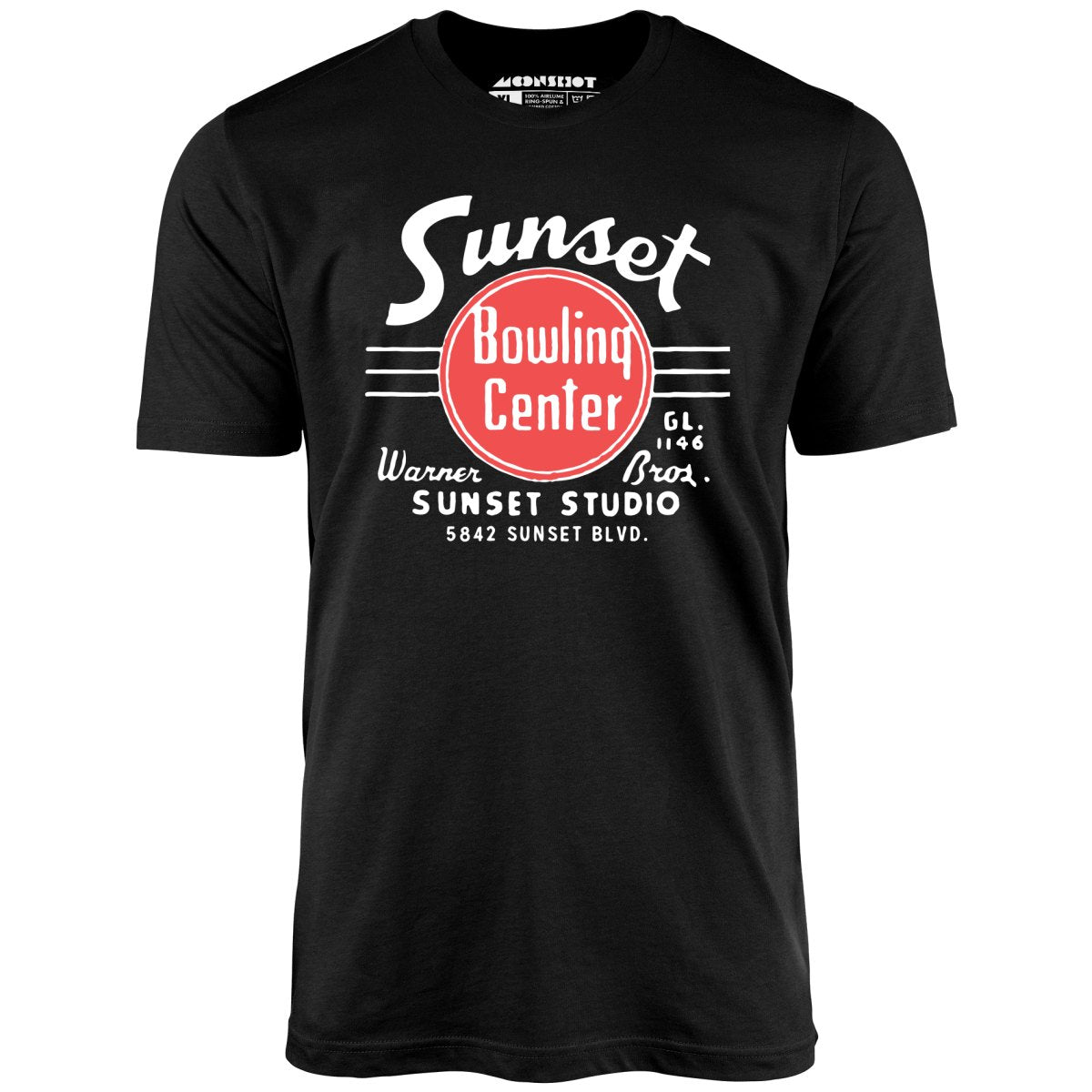 Sunset Bowling Center v2 - Hollywood, CA - Vintage Bowling Alley - Unisex T-Shirt