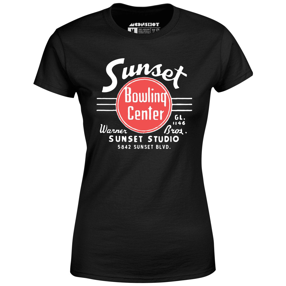 Sunset Bowling Center v2 - Hollywood, CA - Vintage Bowling Alley - Women's T-Shirt