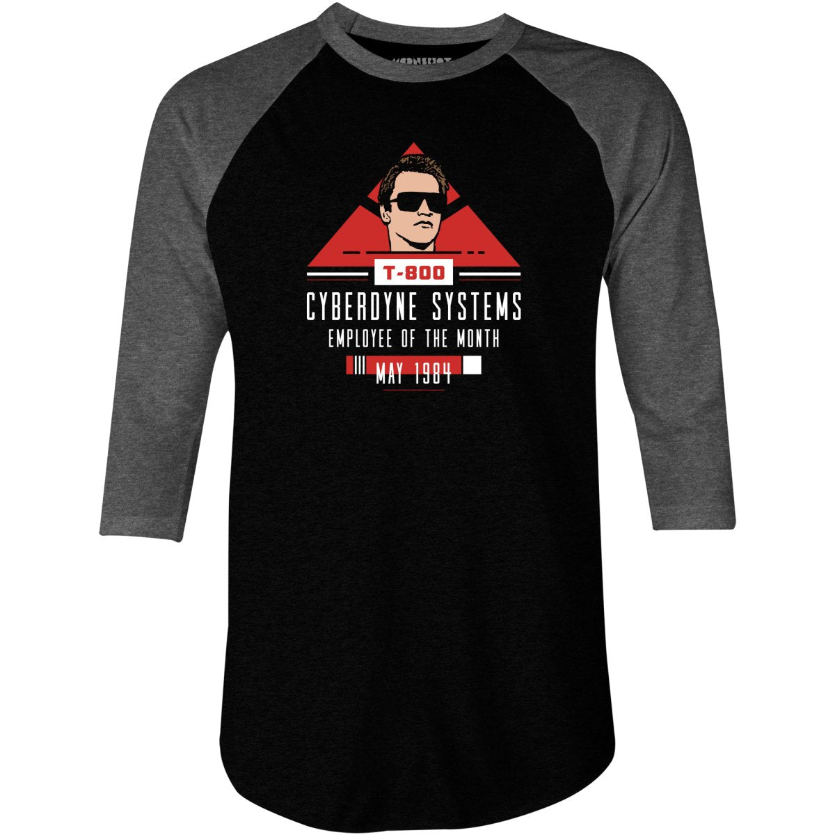 T-800 Cyberdyne Systems Employee of the Month - 3/4 Sleeve Raglan T-Shirt