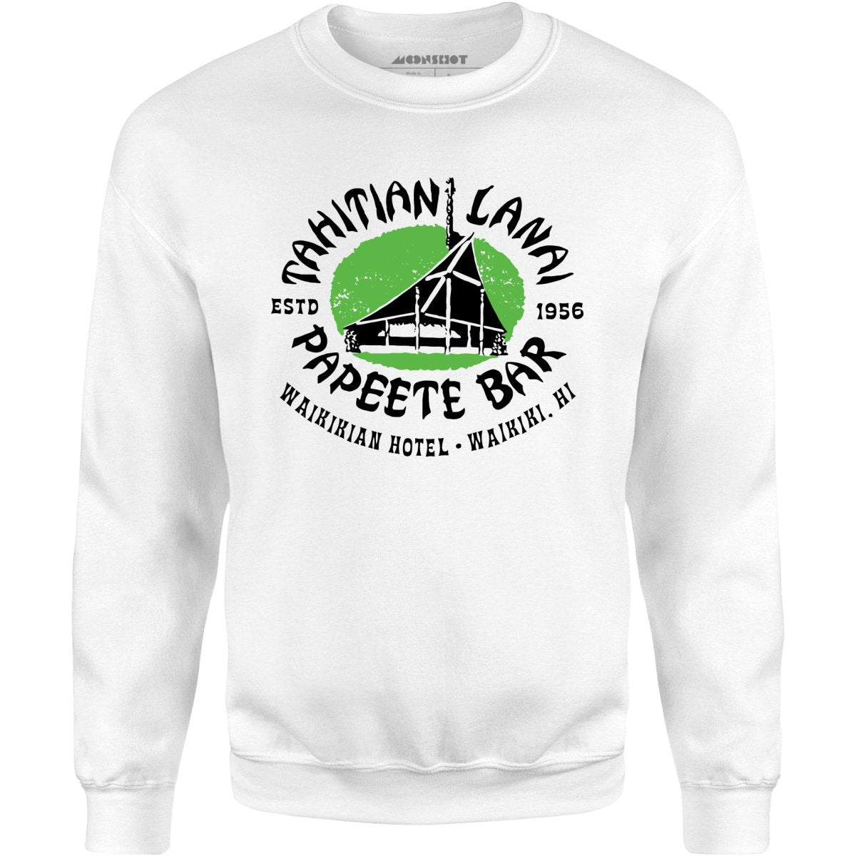 Tahitian Lanai Papeete Bar - Waikiki, HI - Vintage Tiki Bar - Unisex Sweatshirt