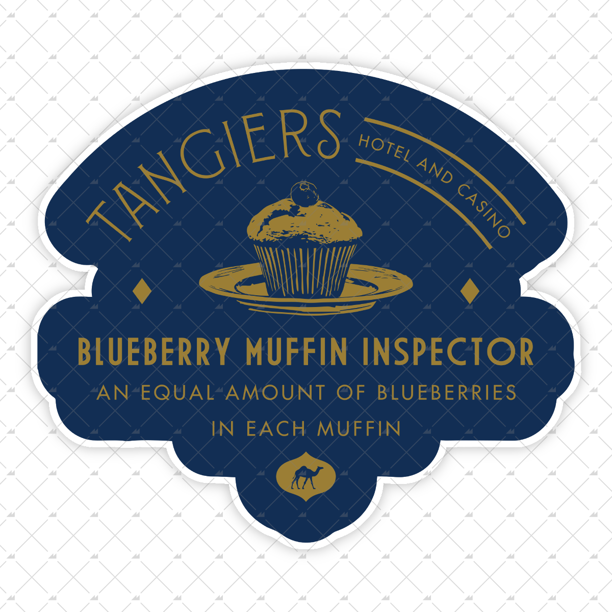 Tangiers Blueberry Muffin Inspector - Sticker