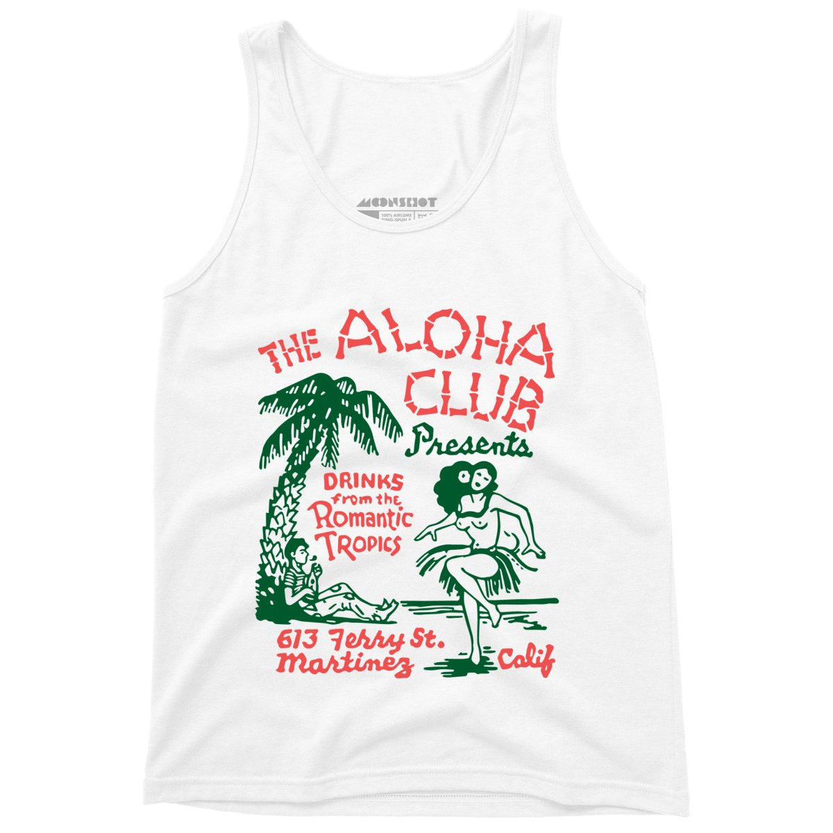 The Aloha Club - Martinez, CA - Vintage Tiki Bar - Unisex Tank Top