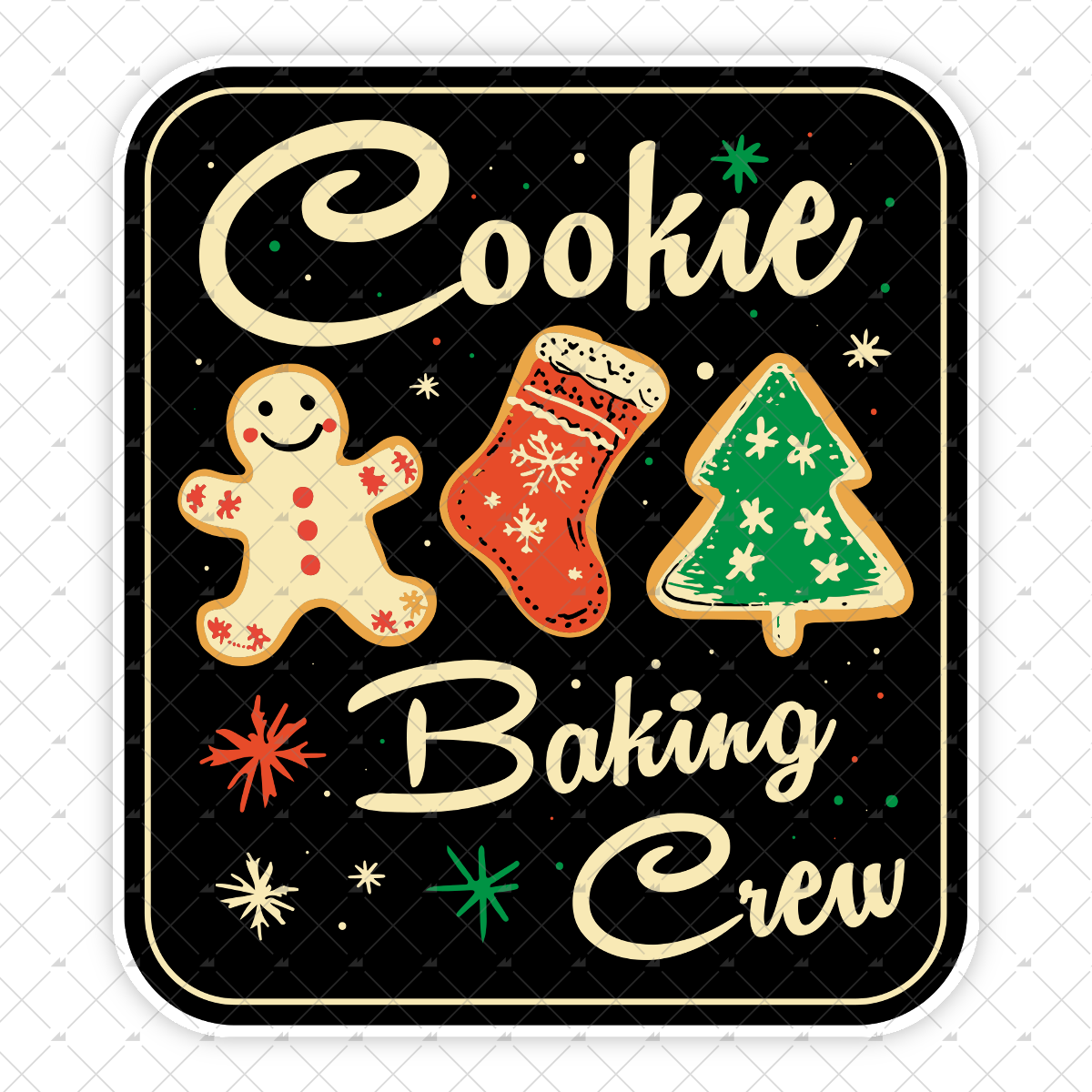 The Christmas Cookie Baking Crew - Sticker