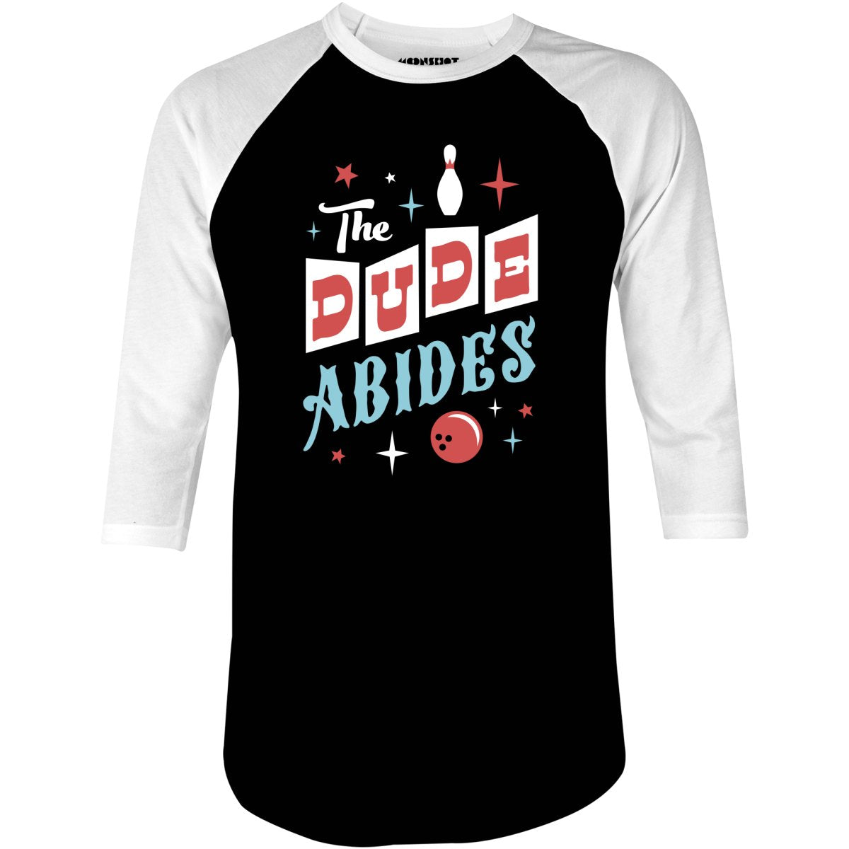 The Dude Abides Retro - 3/4 Sleeve Raglan T-Shirt