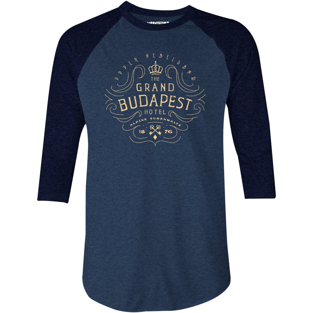 The Grand Budapest Hotel - 3/4 Sleeve Raglan T-Shirt