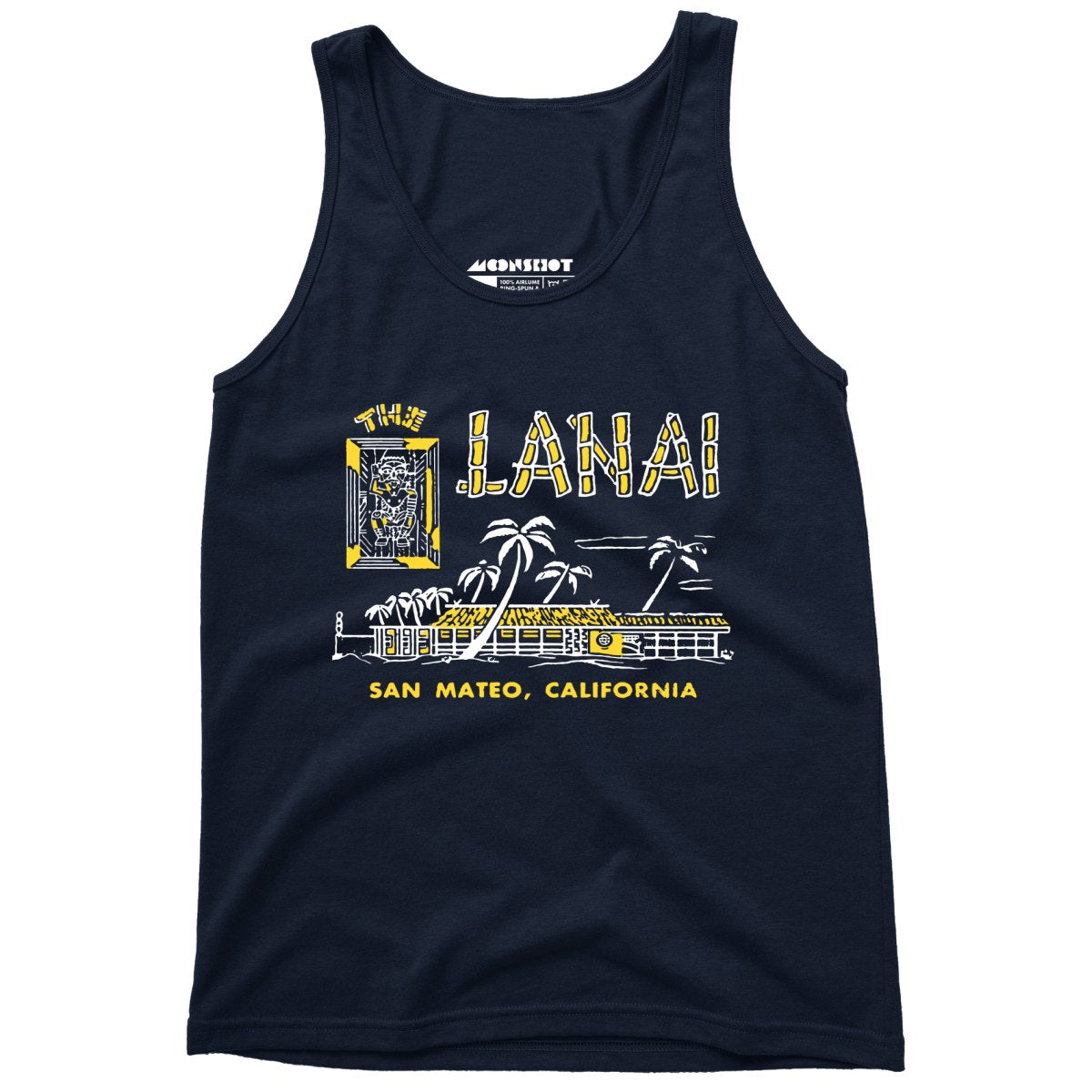 The Lanai - San Mateo, CA - Vintage Tiki Bar - Unisex Tank Top