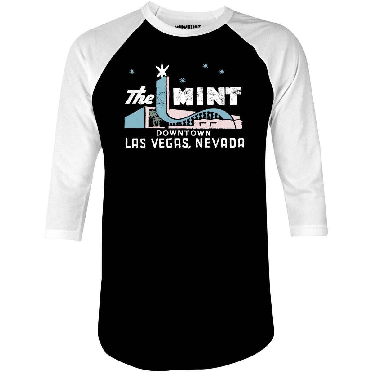 The Mint - Vintage Las Vegas - 3/4 Sleeve Raglan T-Shirt