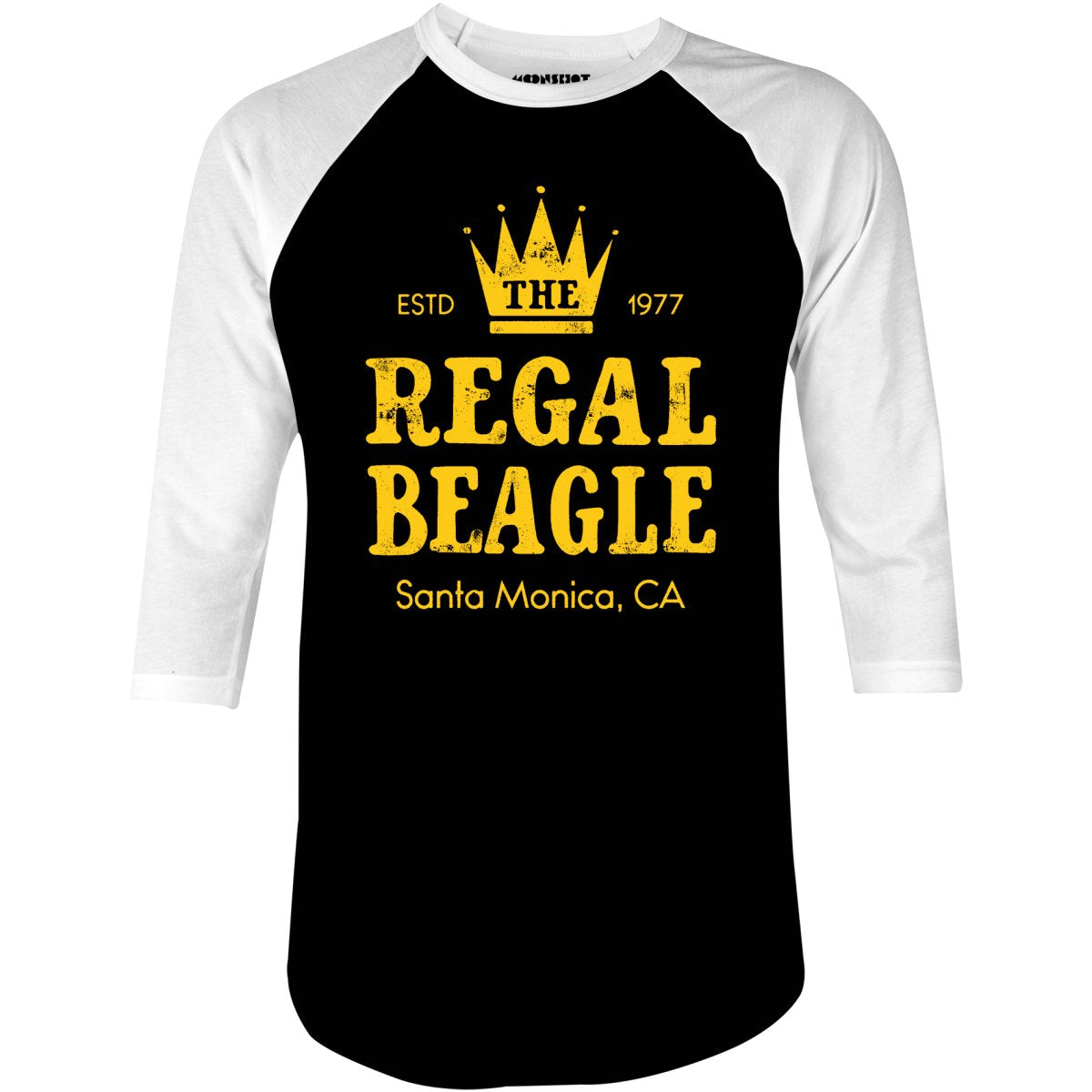 The Regal Beagle - Santa Monica, CA - 3/4 Sleeve Raglan T-Shirt