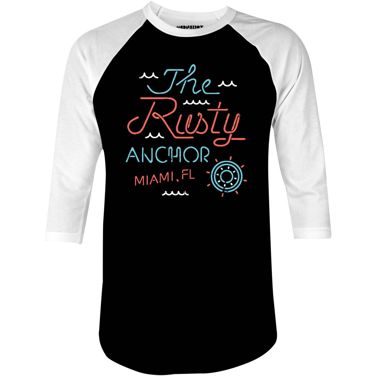 The Rusty Anchor Bar - 3/4 Sleeve Raglan T-Shirt