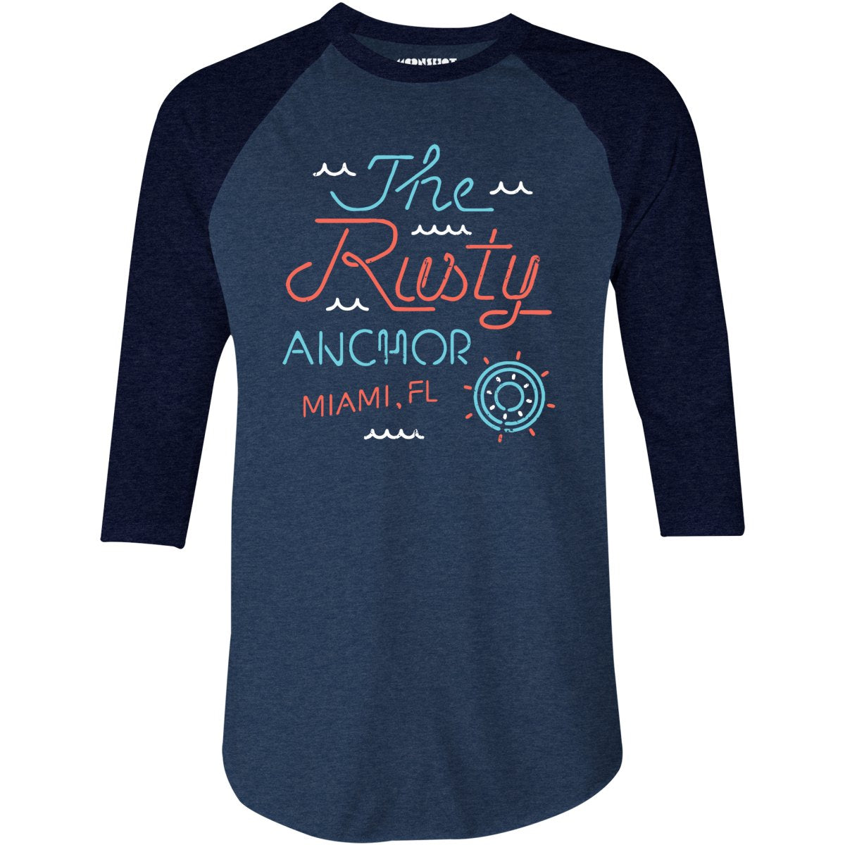 The Rusty Anchor Bar - 3/4 Sleeve Raglan T-Shirt