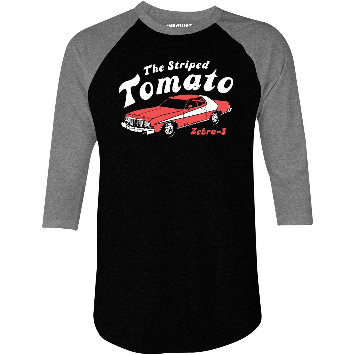 The Striped Tomato - 3/4 Sleeve Raglan T-Shirt