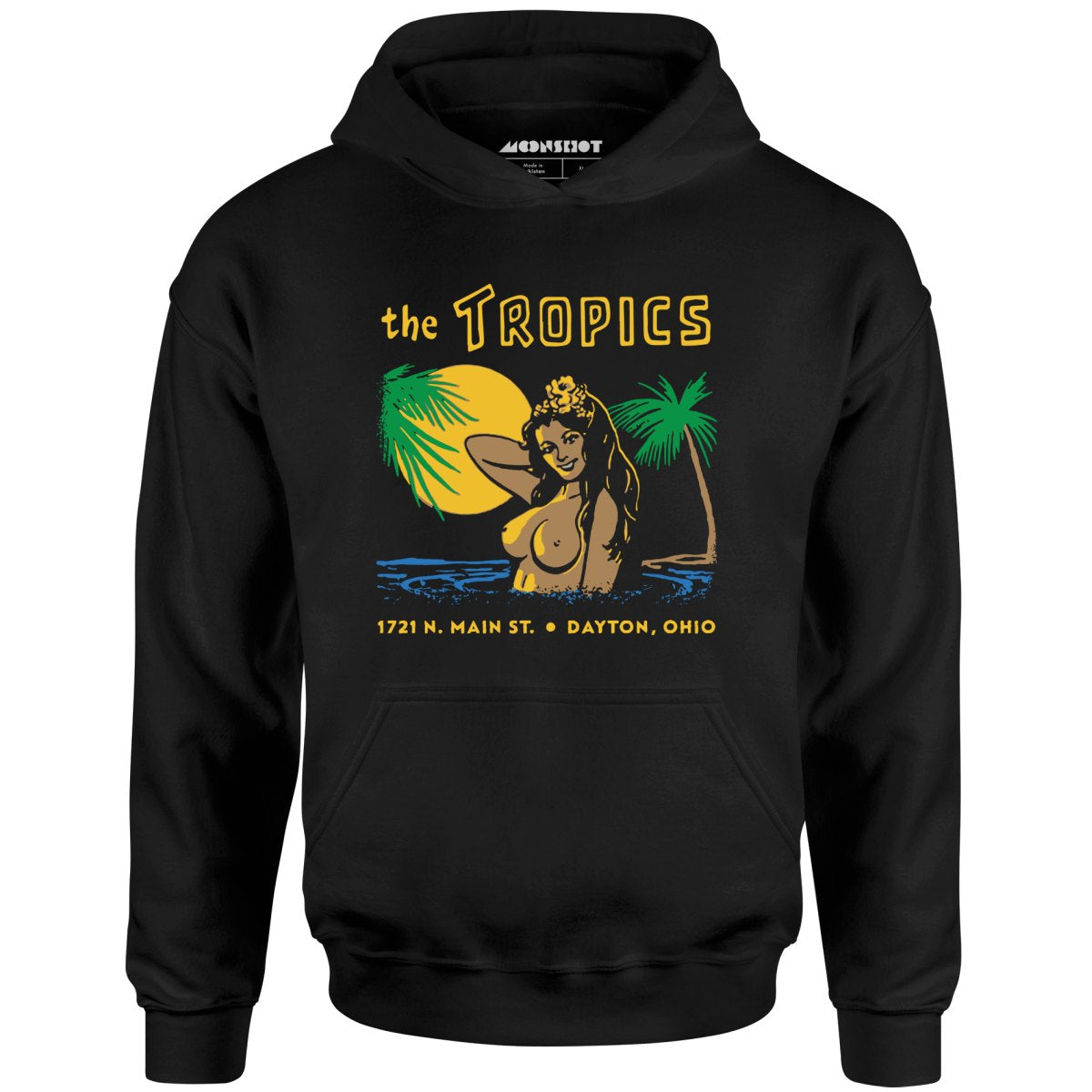 The Tropics - Dayton, OH - Vintage Tiki Bar - Unisex Hoodie