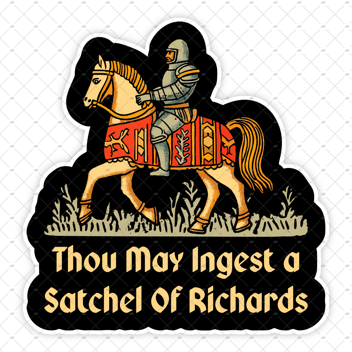 Thou May Ingest a Satchel of Richards v2 - Sticker