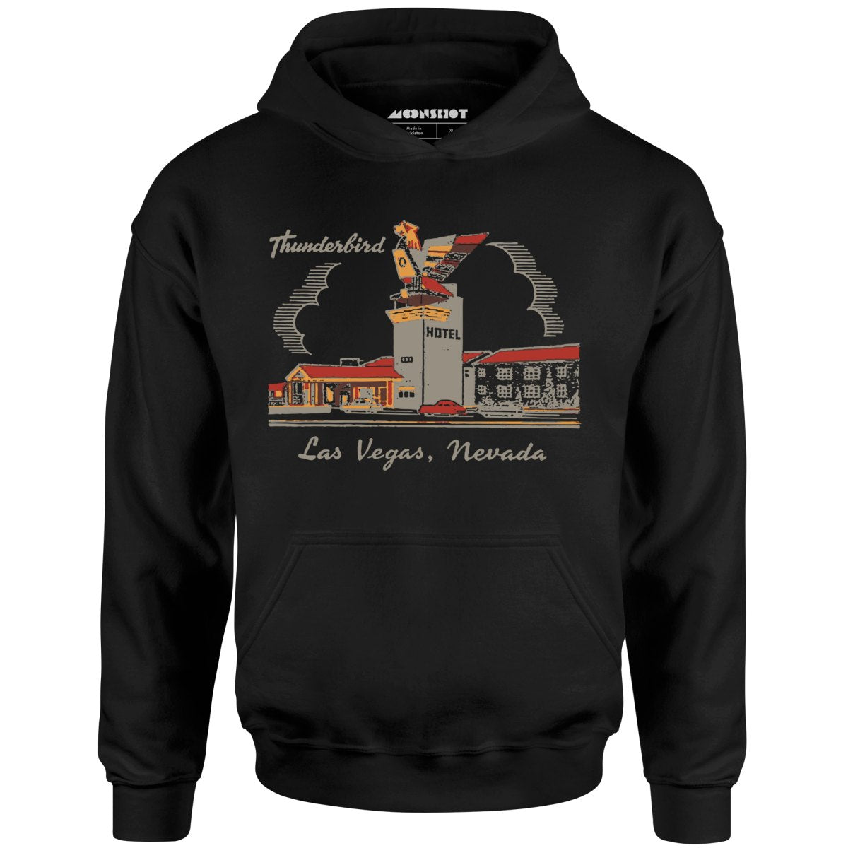 Thunderbird Hotel v2 - Vintage Las Vegas - Unisex Hoodie