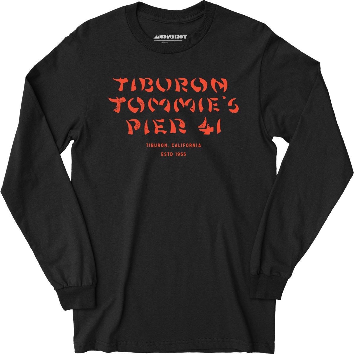 Tiburon Tommie's Pier 41 - Tiburon, CA - Vintage Tiki Bar - Long Sleeve T-Shirt