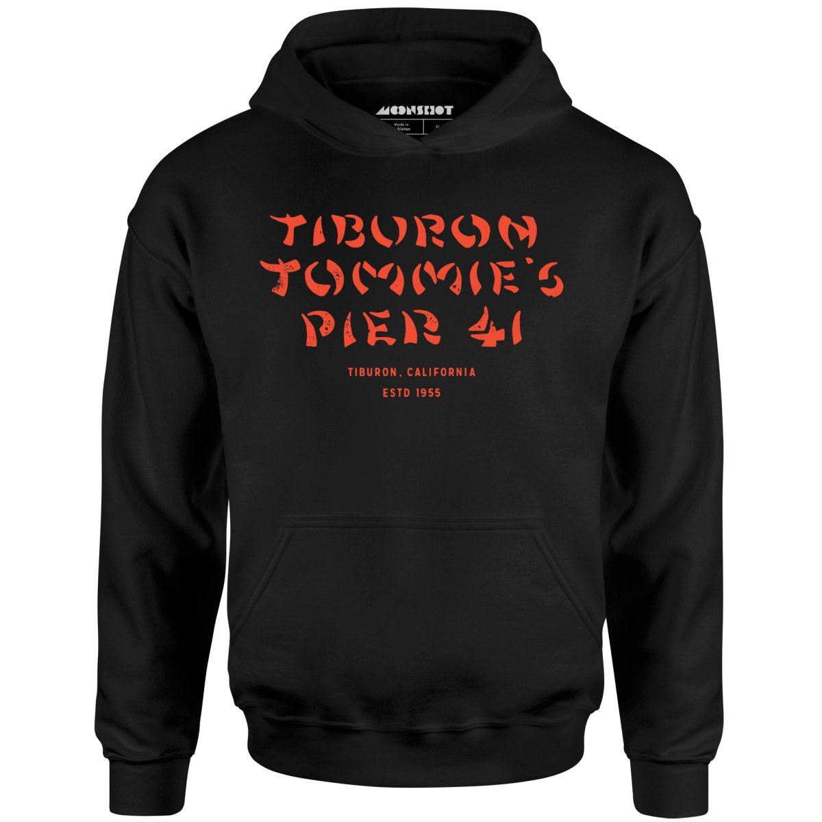 Tiburon Tommie's Pier 41 - Tiburon, CA - Vintage Tiki Bar - Unisex Hoodie