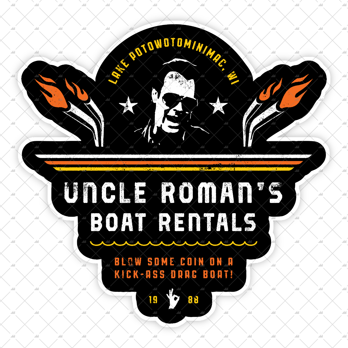 Uncle Roman's Boat Rentals - Sticker