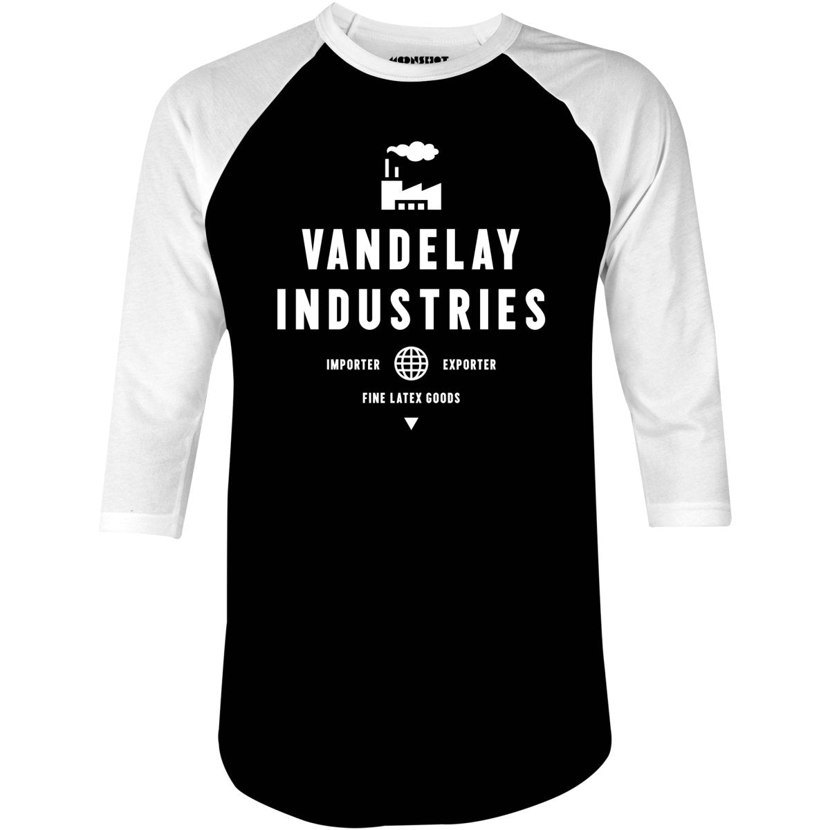 Vandelay Industries - 3/4 Sleeve Raglan T-Shirt