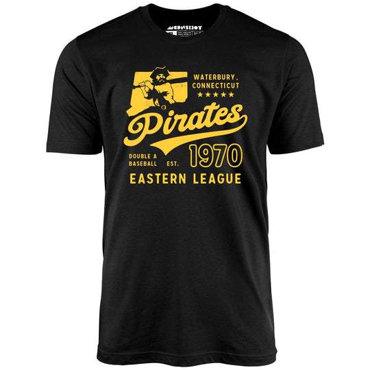 Waterbury Pirates - Connecticut - Vintage Defunct Baseball Teams - Black - Unisex T-Shirt