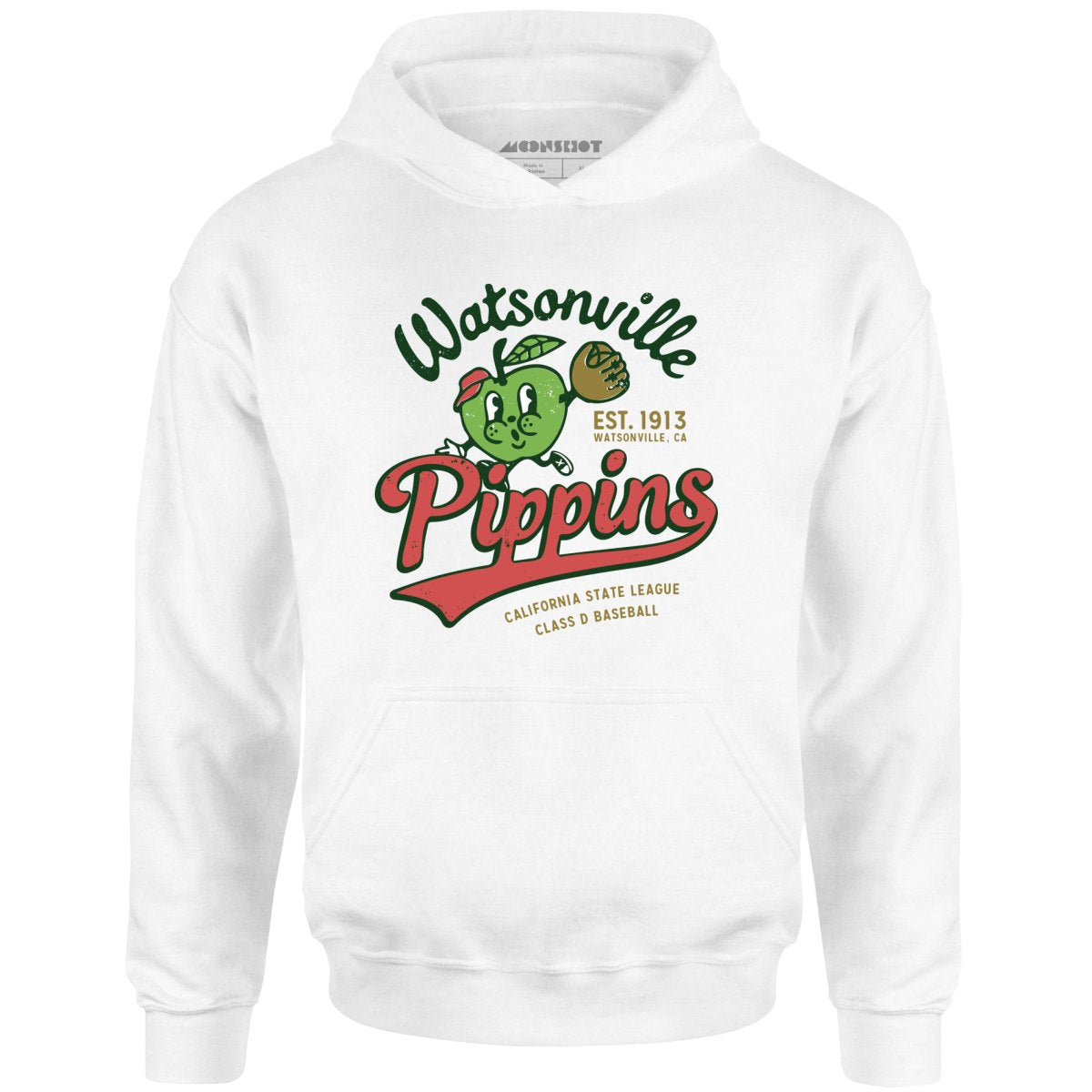 Watsonville Pippins - California - Vintage Defunct Baseball Teams - Unisex Hoodie