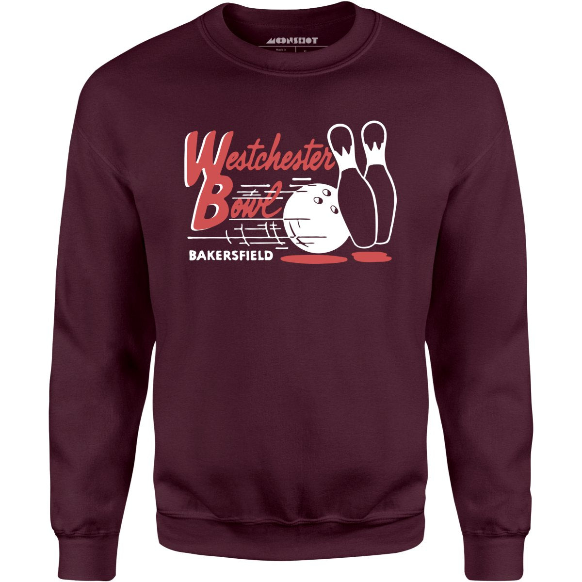 Westchester Bowl - Bakersfield, CA - Vintage Bowling Alley - Unisex Sweatshirt