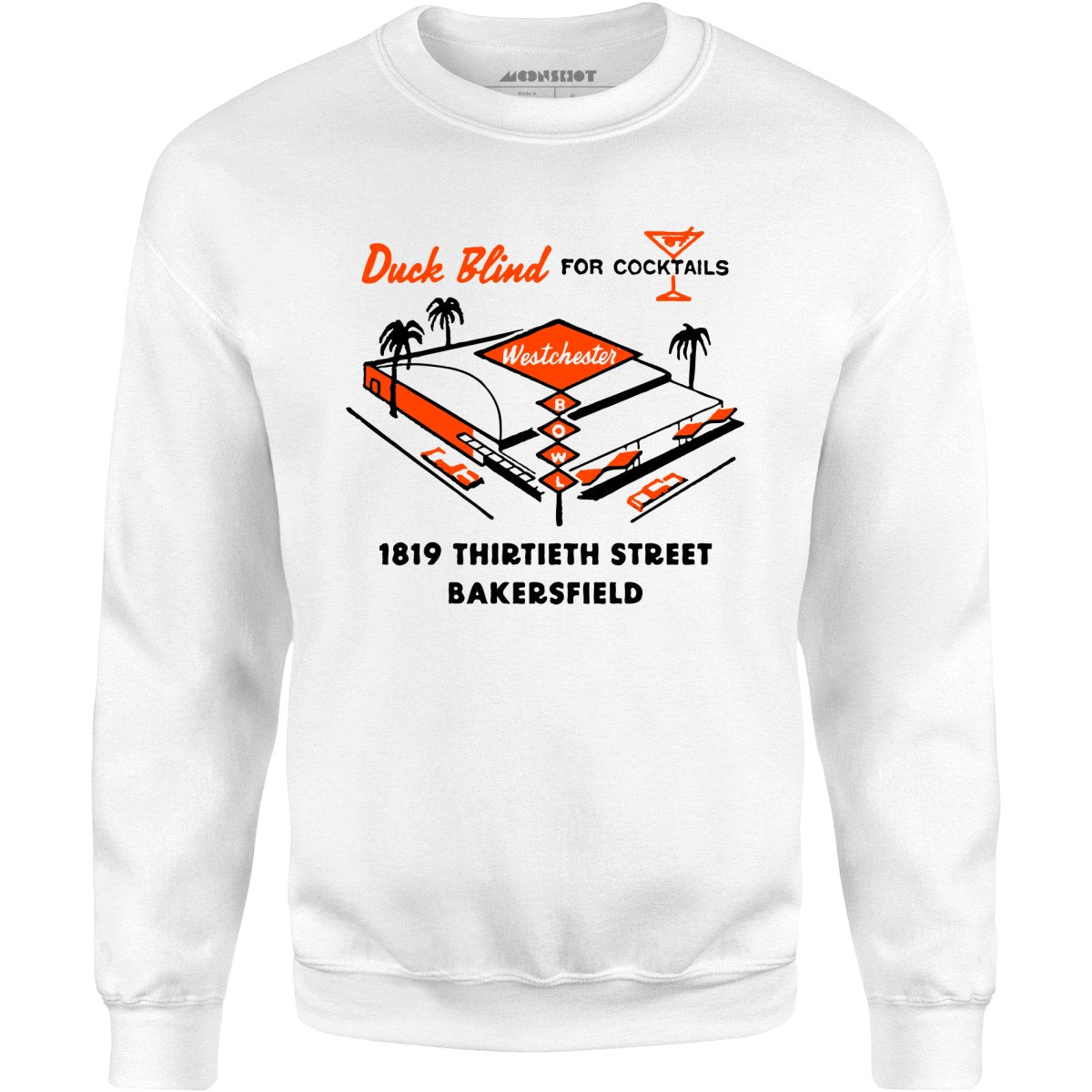 Westchester Bowl v2 - Bakersfield, CA - Vintage Bowling Alley - Unisex Sweatshirt