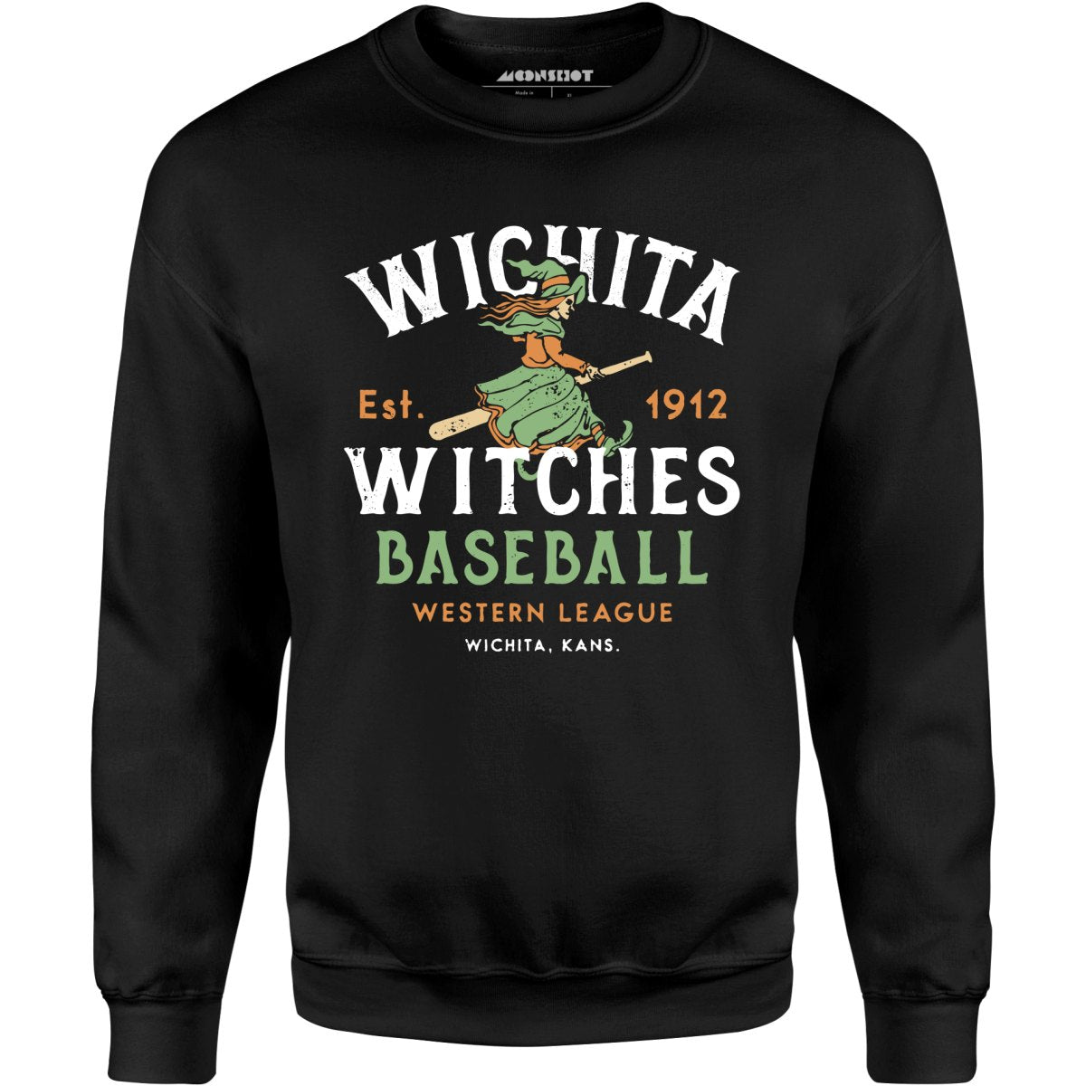 Wichita Witches - Kansas - Vintage Defunct Baseball Teams - Unisex Sweatshirt