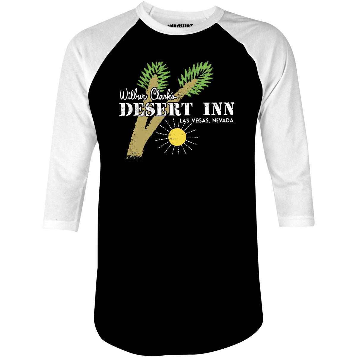 Wilbur Clark's Desert Inn - Vintage Las Vegas - 3/4 Sleeve Raglan T-Shirt