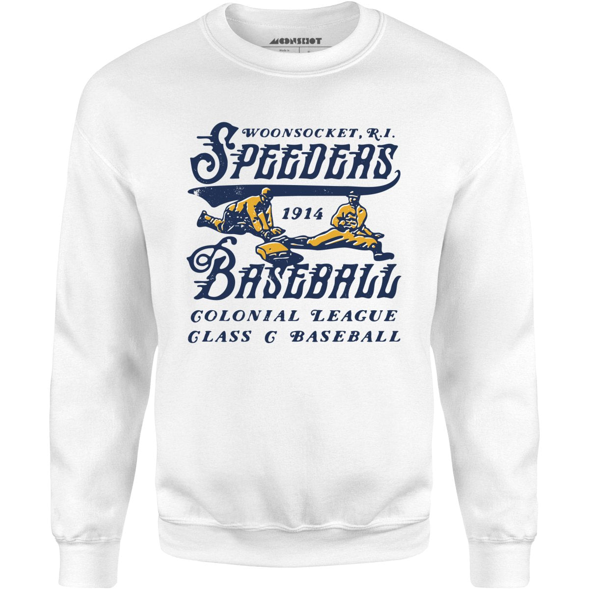 Woonsocket Speeders - Rhode Island - Vintage Defunct Baseball Teams - Unisex Sweatshirt